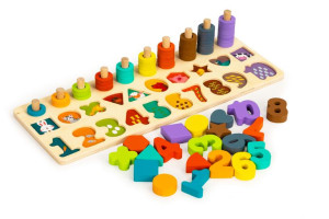 Liczydło dla dzieci sorter układanka 3w1 Ecotoys
