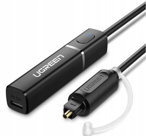 UGREEN 50213 Nadajnik Bluetooth 5 złącze optyczne aptX LL do TV