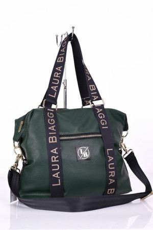 Laura Biaggi Polska Torba Shopper - Butelkowa Zieleń