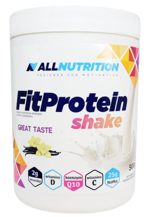 Allnutrition FitProtein Shake Vanilla Wanilia 500 g białko i witaminy dla k