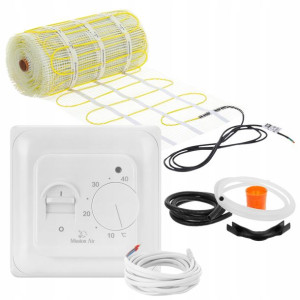 ZESTAW Mata grzewcza pod płytki MA-160W/m² 6m²