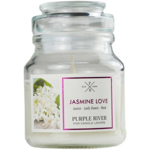 Purple River sojowa naturalna świeca zapachowa w szkle 4 oz 113 g - Jasmine