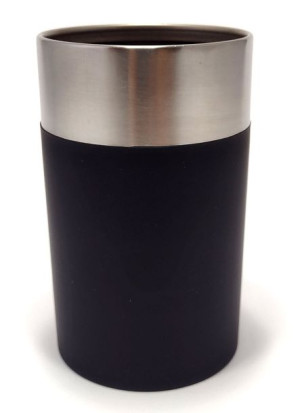Elegancki kubek łazienkowy. Czarny mat.