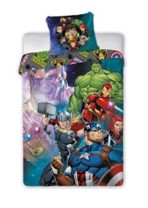 Pościel młodzieżowa MARVEL AVANGERS 160x200 BAWEŁNA