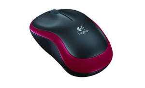 Mysz Logitech M185 Wireless Optical Black/red Usb