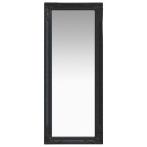 Lustro ścienne w stylu barokowym, 50x120 cm, czarne
