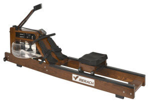 Wioślarz wodny drewniany MERACH MR-902/FS  bluetooth&app, retro