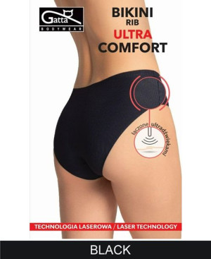 GATTA Bikini Rib Ultra Comfort Majtki k.:Black r.:L