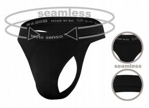 Stringi męskie SESTO SENSO CL13 - CZARNY - S/M