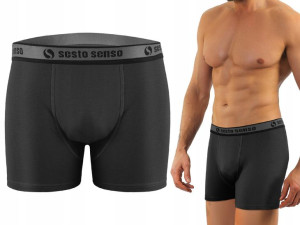 Bokserki męskie SESTO SENSO Cougar - Grafit - XL