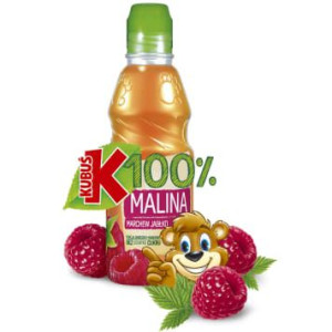 Pakiet 15szt KUBUŚ Sok 100% Malina/marchew/jabłko