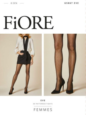 FIORE EVE Rajstopy 8 den 2-S/black