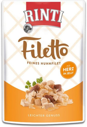 Rinti | Filetto | Kurze filety w galaretce - Saszetka 100g - z Sercami 100g