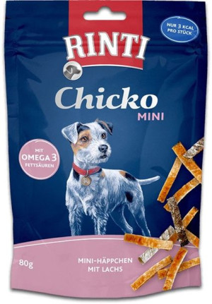 Rinti | Snacks Chicko Mini | Saszetka 80g - Kurczak & Łosoś 80g