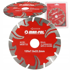 Tarcza Diamentowa Marmur Beton Kostka Cegła 125mm
