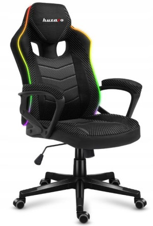 Fotel Gamingowy Gracza Obrotowy Huzaro Rgb Świeci