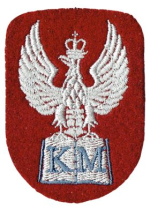 Klasa Mundurowa Orzełek KM bordowy NASZYWKA  715
