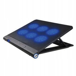 PLATINET PLCP6FB Podładka chłodząca pod laptopa 6 wiatraków LED niebieski