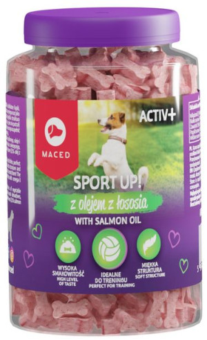MACED | Active+ | Mięsne kostki z łososiem 300g