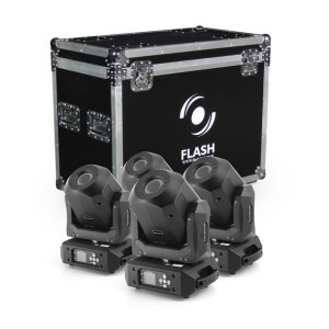Flash 4xled Moving Head 90w Diamond Roto Prism Set F7100510