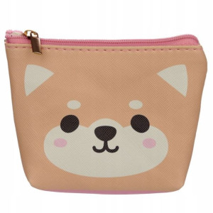 Piesek Shiba Inu portmonetka zasuwana portfelik br