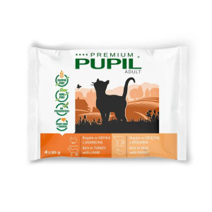 Karma mokra dla kota PUPIL Premium mix smaków 4 x 85g