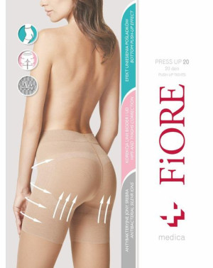 FIORE PRESS UP - Rajstopy 20 DEN k.:light natural r.:3-M