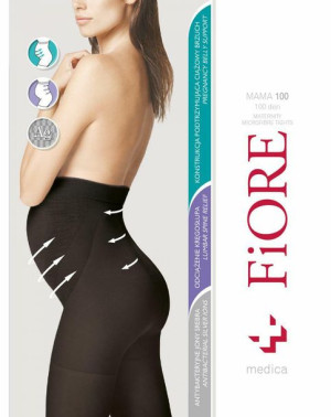 FIORE MAMA Rajstopy 100 DEN k.:black r.:3-M