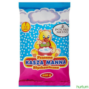 Pakiet 5szt KASZA MANNA BŁYSKAWICZNA 500g