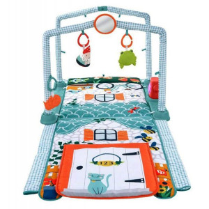 Fisher Price - Edukacyjna Mata Z Dźwiękami - Domek Odkrywcy - Hjk45