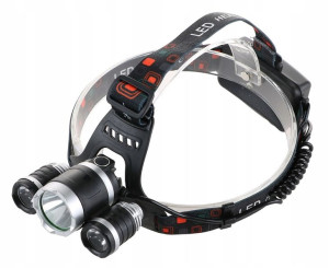 LATARKA Czołowa CREE 3x LED TYLNE Czołówka 3858