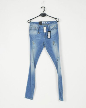 Jeansy Damskie Granatowe Z Dziurami Only R. 27/32