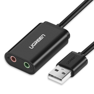Zewnętrzna karta dźwiękowa USB UGREEN 15cm