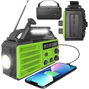 MOZOS MD-091 Radio FM/AM przenośne solarne akumulator powerbank LED IPX3