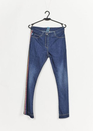 Jeansy Damskie Z Lanpasami Hoochi R. 158/164