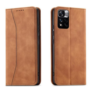 Etui Fancy Braders Case do Xiaomi Redmi Note 11 Pro brązowy