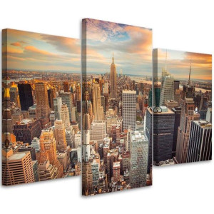 OBRAZ TRYPTYK New York Manhattan USA 60x40