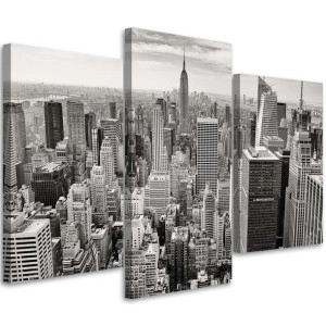 OBRAZ TRYPTYK Nowy Jork Manhattan Miasto 60x40