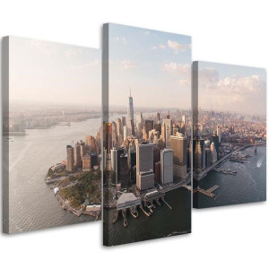 OBRAZ TRYPTYK Nowy Jork Manhattan USA 120x80
