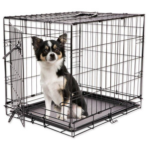 DOG FANTASY Metalowa klatka transportowa dla psa rozm S