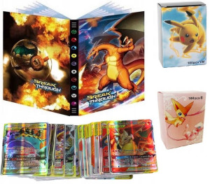 Zestaw Fana Pokemon Album Karty 200 Szt V-max Gx Prezent