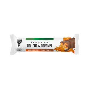 Baton proteinowy nugatowo-karmelowy Bez Cukru 49 g - Trec