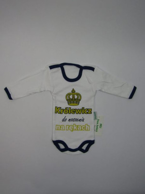 Body niemowlęce d. rękaw rozm. 68 "Królewicz do noszenia..."