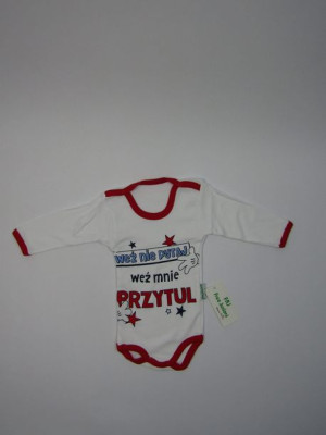 Body niemowlęce d. rękaw rozm. 62-80 "Weź nie pytaj..." [Rozmiar: 80]