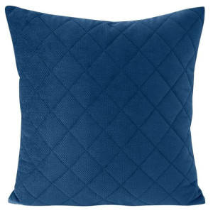 Poszewka Pikowana Welur Velvet 40 X 40cm Granatowa