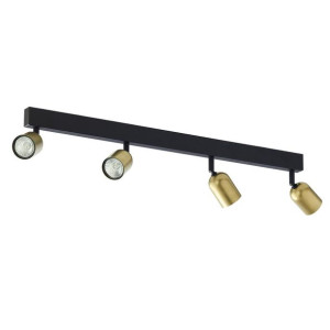 Lampa sufitowa TOP IV czarna, złota