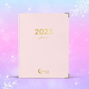 Kalendarz Planer 2023 dzienny PUDROWY RÓŻ