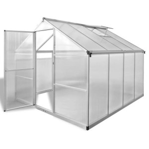 Emaga Szklarnia ogrodowa ze wzmacnianą aluminium ramą, 6,05 m²