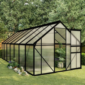Emaga Szklarnia, antracytowa, aluminium, 8,17 m²