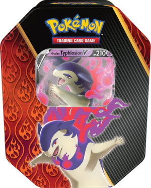 Pokemon TCG V Summer Tin 4x Booster + KOD +PROMO Hisuian Typhlosion